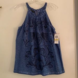 INC - sleeveless top with sequin design